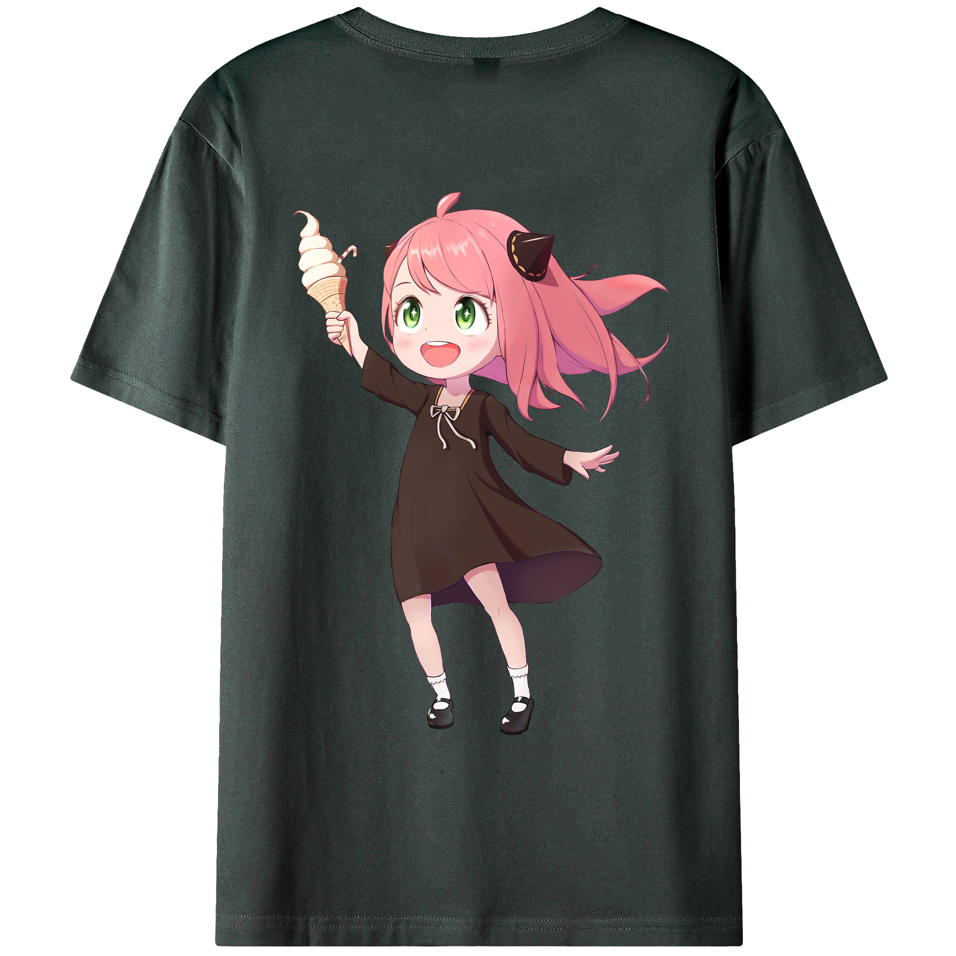 （画像用） SPY×FAMILY间谍家家酒 綿100％ メンズ半袖Tシャツ（バックプリント） 通気性